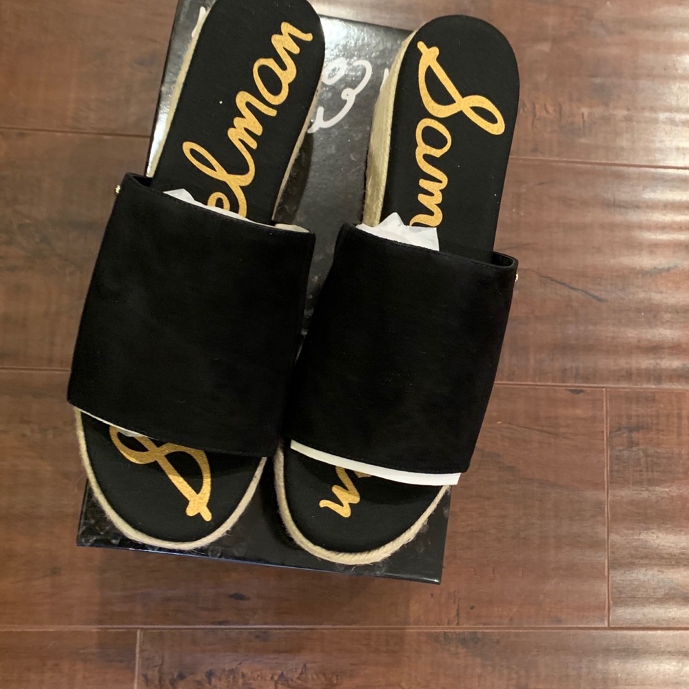 🎁🎁Black Sam Edelman - Platform Slide Sandal
